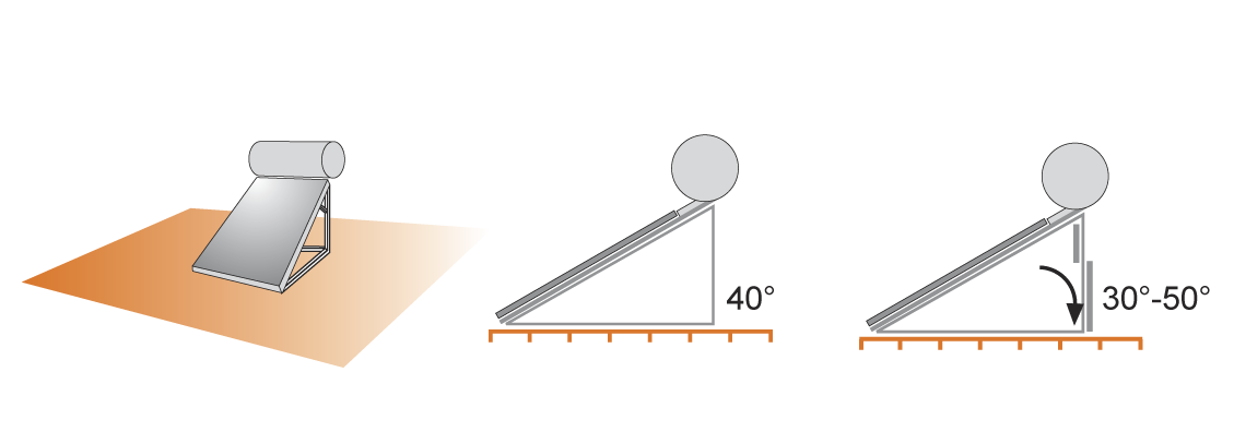 Structure A3 Vertical support with adjustment